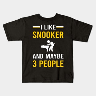 3 People Snooker Kids T-Shirt